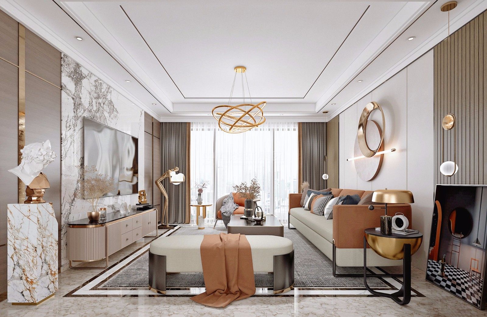 湖畔书院125m&sup2;现代风格案例